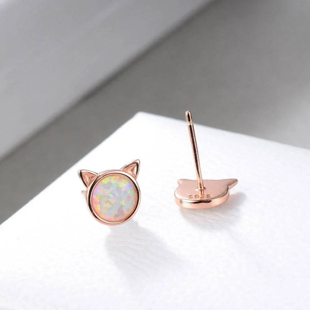 Cat Ears Stud Earrings